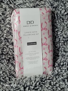 Pink Satin Pillowcase Set - 2 Piece